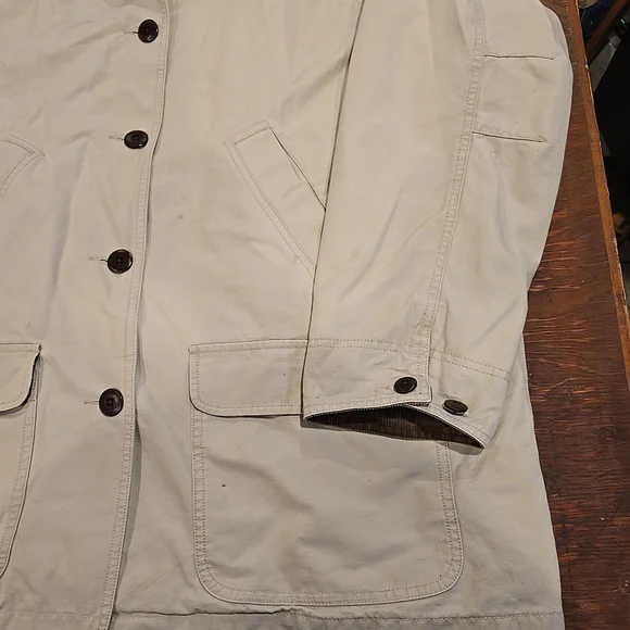 L.L. Bean Women's 2x Chore Coat Jacket Brown Corduroy Vintage - Picture 2 of 16